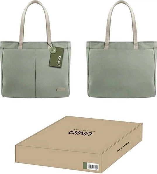 Torba na laptop Uniq Hava Tote Bag 16" Laurel Green (8886463687000) - obraz 4