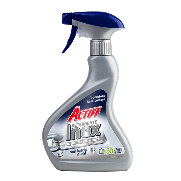 Засіб для видалення накипу ACTIFF INOX Spray для нержавіючих поверхонь, 500 мл