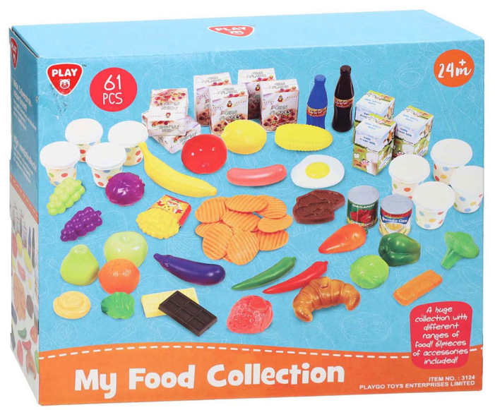Zestaw do zabawy PlayGo Zestaw jedzenia 61 element (4892401031242) - obraz 1