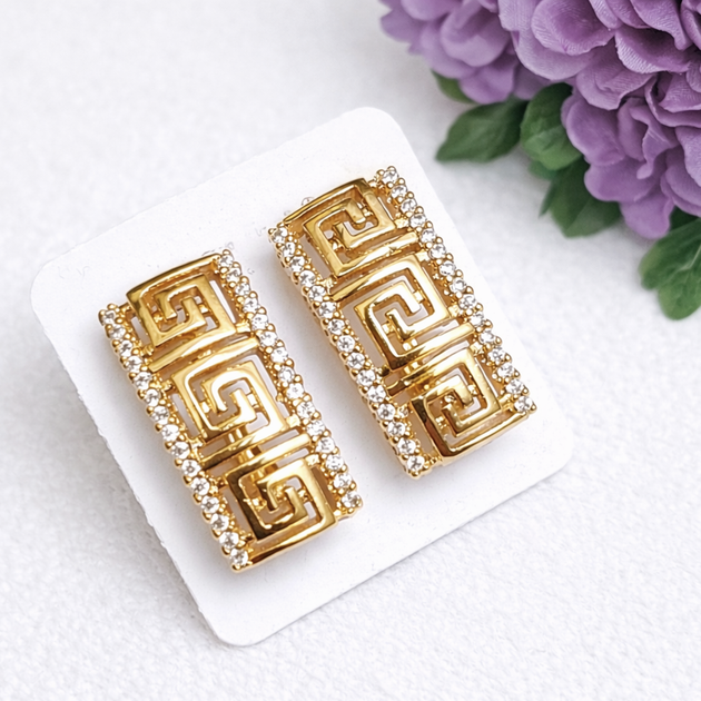 Серьги Xuping Jewelry длина 1.9см ширина 9мм медицинское золото позолота 18К с1661 - Фото 1 Серьги Xuping Jewelry длина 1.9см ширина 9мм медицинское золото позолота 18К с1661 - изображение 1
