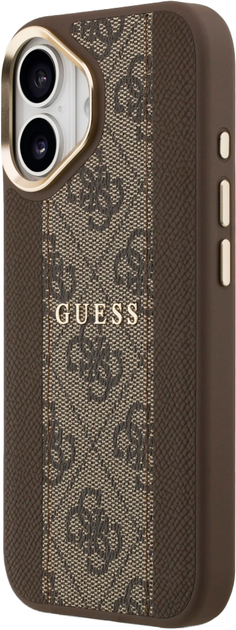 Панель Guess 4G Stripe MagSafe для Apple iPhone 17 Bronze (3666339520472) - зображення 2
