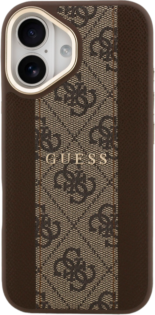 Панель Guess 4G Stripe MagSafe для Apple iPhone 17 Bronze (3666339520472) - зображення 3