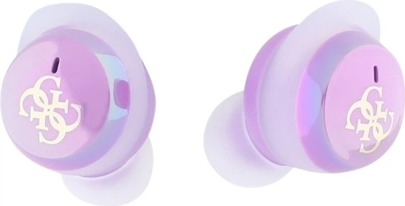 Słuchawki Guess Iridescent 4G Printed Logo Bluetooth 5.3 Bezprzewodowe + Stacja Dokujaca Fioletowe (3666339343224) - obraz 2