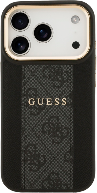 Панель Guess 4G Stripe MagSafe для Apple iPhone 17 Pro Max Black (3666339520342) - зображення 3