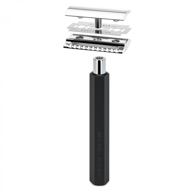 Бритва для гоління Т-подібна Muehle Hexagon R HXG Graphite SR - зображення 3