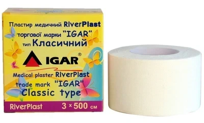 Лейкопластырь 3*500 Классический (на хлопковой основе) River Plast IGAR (229999) - изображение 2