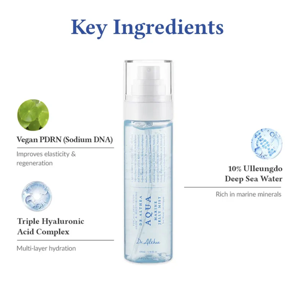 Гелевый мист Dr. Althea Aqua Marine Jelly Mist увлажняющий с морской водой 100 мл - изображение 2