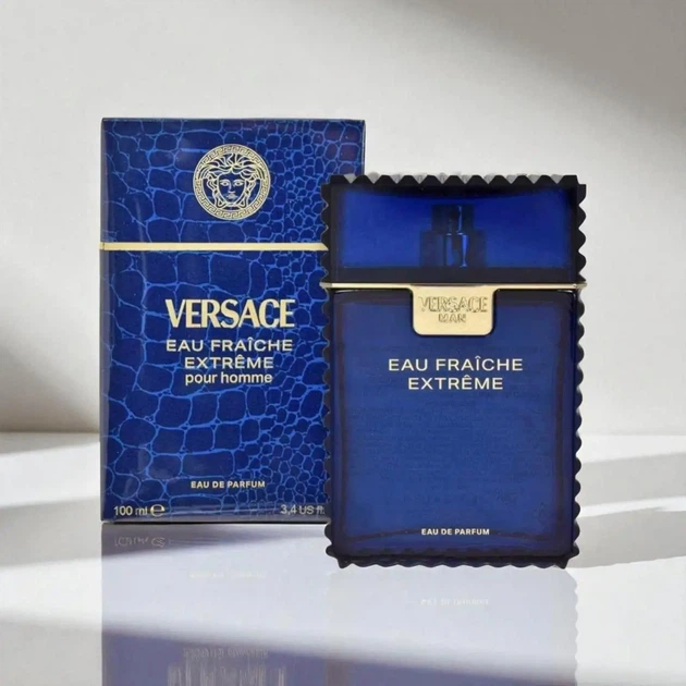 Парфумована вода для чоловіків Versace Man Eau Fraiche Extreme 100 мл - Фото 1 Парфумована вода для чоловіків Versace Man Eau Fraiche Extreme 100 мл - зображення 1