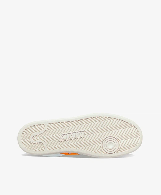 Чоловічі низькі кеди Saucony Jazz Court S70671-5 шкіряні повсякденні кросівки Розмір 44.5 білі з помаранчевим - Фото 4 Чоловічі низькі кеди Saucony Jazz Court S70671-5 шкіряні повсякденні кросівки Розмір 44.5 білі з помаранчевим - зображення 4