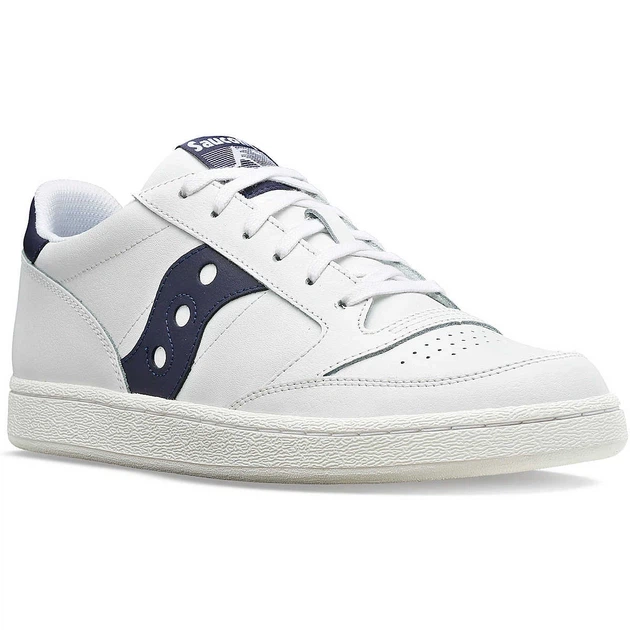 Чоловічі низькі кеди Saucony Jazz Court S70759-5 шкіряні повсякденні кросівки Розмір 44.5 білі з фіолетовим - Фото 2 Чоловічі низькі кеди Saucony Jazz Court S70759-5 шкіряні повсякденні кросівки Розмір 44.5 білі з фіолетовим - зображення 2