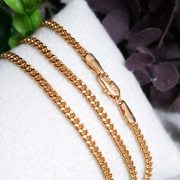 Цепочка Xuping Jewelry 2.8мм 60см медзолото позолота 18К панцирное плетение ц841 - Фото 1 Цепочка Xuping Jewelry 2.8мм 60см медзолото позолота 18К панцирное плетение ц841 - изображение 1