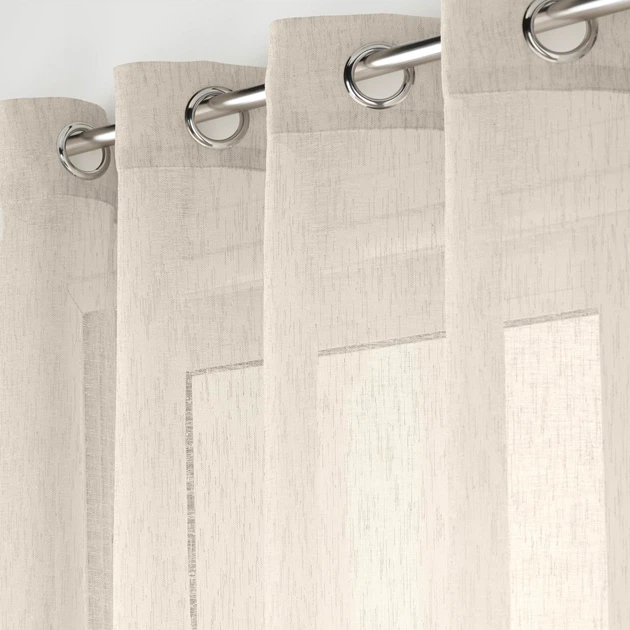 Штора Douceur d'intérieur Carlin на люверсах з ефектом льону 300 x 240 см (3574386277051) - зображення 2