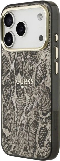 Панель Guess Python Pattern MagSafe для iPhone 17 Pro Max Brown (GUHMP17XHIMPYGW) - зображення 2