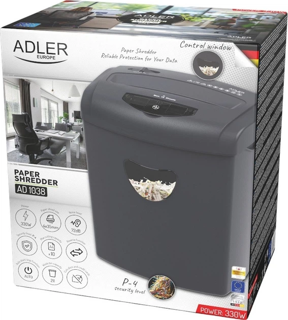 Шредер Adler AD 1038 Grey (ad_1038g) - зображення 10
