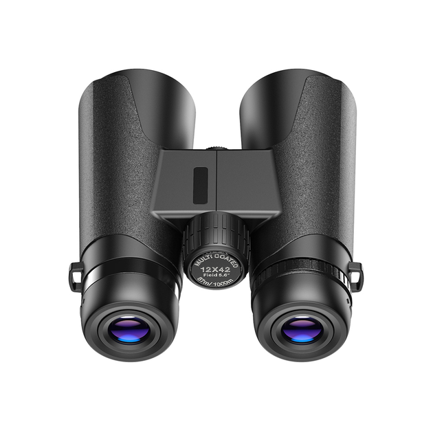Оптический бинокль Opticus 10x42 roof призмы BAK7, влагозащищенный, прорезиненный Черный - изображение 3