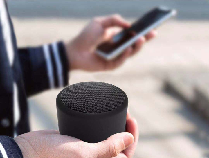 Портативная компактная Bluetooth колонка JEDEL Wave19 с влагозащитой , с аккумулятором 1200мАч и громкой связью Black - изображение 9