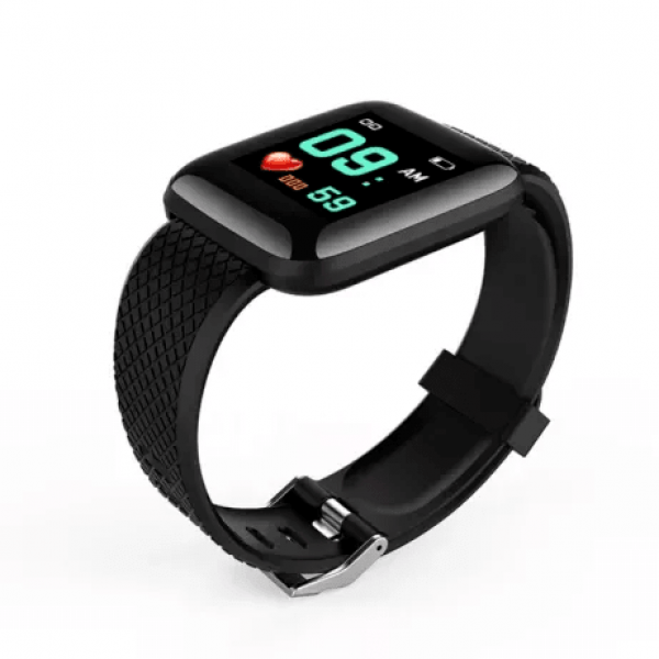 Спортивный фитнес-браслет умные часы Smart Band 116 Plus пульс давление шагомер Черный - изображение 7