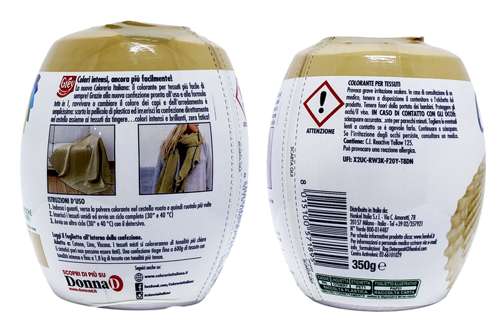 Фарба для одягу пісочно-бежевий колір COLORERIA beige sabbia - изображение 2