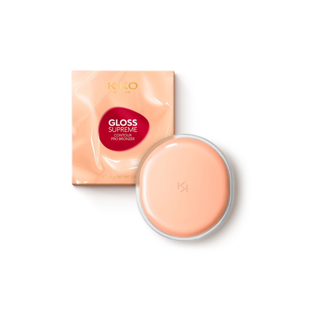 Бронзер для обличчя Kiko Milano Gloss Supreme Contour Pro Bronzer 03 Perfect Ebony - изображение 2