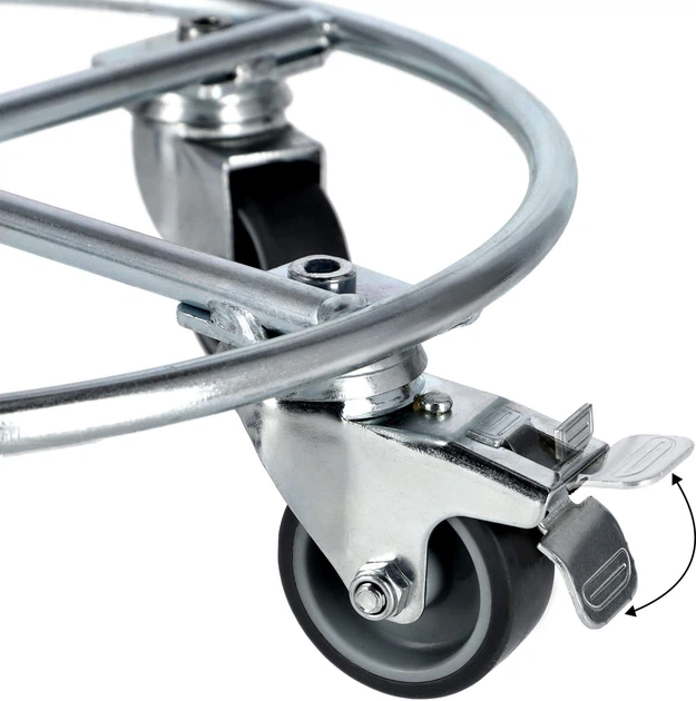 Платформа для квіткового горщика Kadax сталева на колесах 30 x 8 см K3236 (5903699422502) - зображення 2