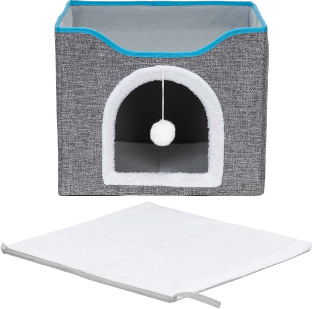 Будиночок для котів Springos із лежанкою та кігтеточкою PA1085 (5908455307413) - зображення 4