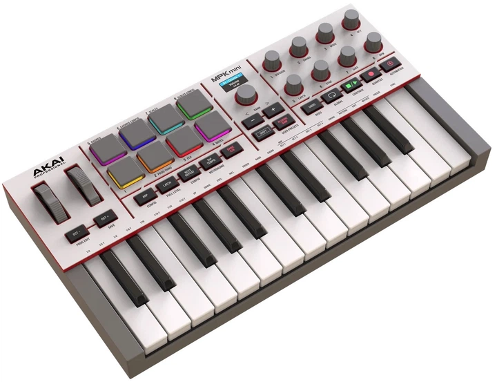 Синтезатор Akai MPK MINI 4 Серый - Фото 2 Синтезатор Akai MPK MINI 4 Серый - изображение 2