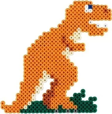 Termomozaika Zestaw Hama Midi Dinozaury 3434 (028178034344) - obraz 2