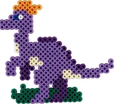 Termomozaika Zestaw Hama Midi Dinozaury 3434 (028178034344) - obraz 3