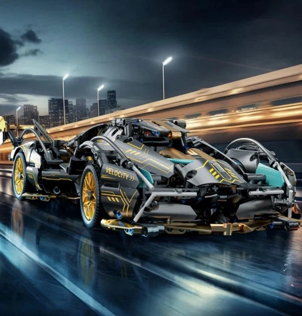 Конструктор автомобиль Lamborghini V12 Roadster Ламборгини киберпанк 783 детали 1:14 Technic 99911 - изображение 4