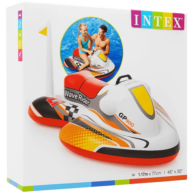 Надувная плот Скутер Intex 117×77 см — детский водный транспорт с ручкой, 57520NP - Фото 3 Надувная плот Скутер Intex 117×77 см — детский водный транспорт с ручкой, 57520NP - изображение 3
