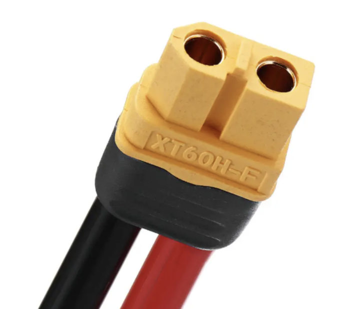 Кабель силовий з роз'ємом XT60H-F 14AWG 60А мама 20см для акумуляторів - зображення 3