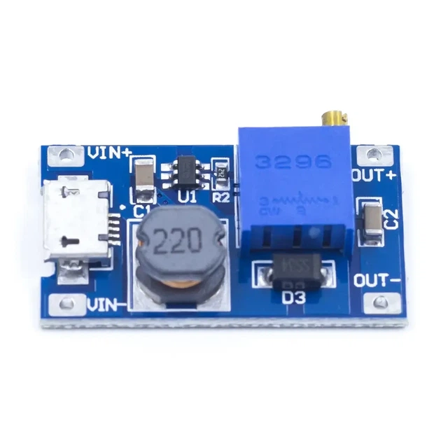 Повышающий преобразователь модуль MT3608 DC-DC с Micro USB - изображение 2