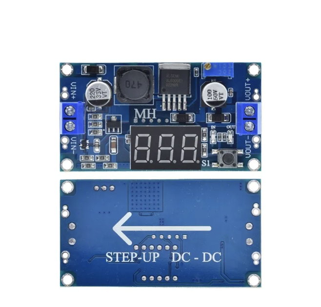 Понижуючий стабілізатор перетворювач напруги DC DC LM 2596S з дисплеєм - зображення 3