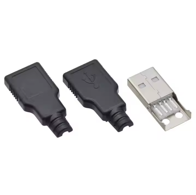USB Type-A Male штекер розбірний DIY для ремонту кабелів - зображення 3