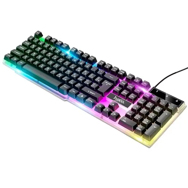 Ігрова клавіатура та мишка Hoco GM11 RGB підсвітка мембранна 104 клавіші - зображення 2