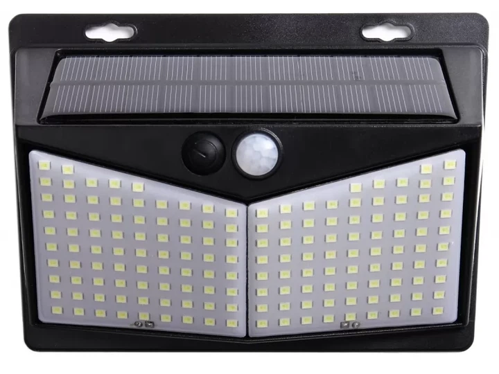 Світлодіодний світильник Luxel на сонячних батареях з датчиком руху IP65 20W (SSWl-03C) - зображення 2