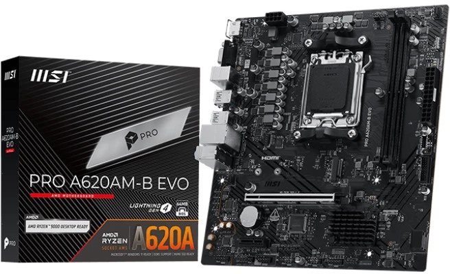 Płyta główna MSI PRO A620AM-B EVO (sAM5, AMD A620, PCI-Ex16) (7E36-001R) - obraz 5