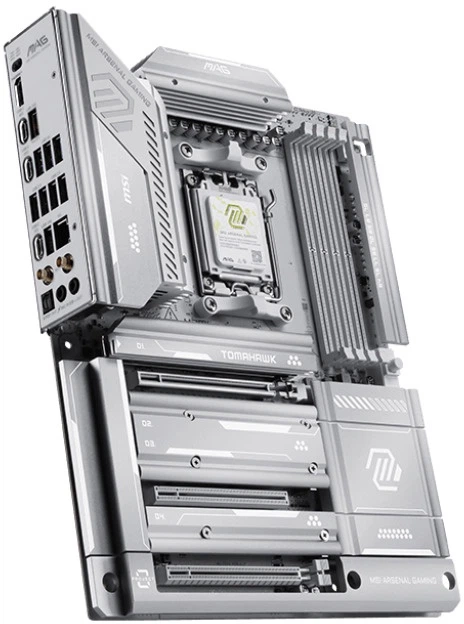 Материнська плата MSI MAG X870E Tomahawk Max WiFi Project Zero (sAM5, AMD X870E, PCI-Ex16) - зображення 2