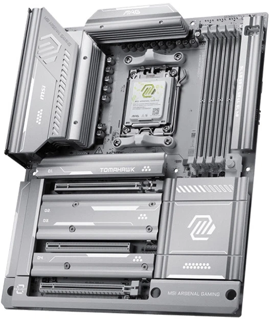 Материнська плата MSI MAG X870E Tomahawk Max WiFi Project Zero (sAM5, AMD X870E, PCI-Ex16) - зображення 3