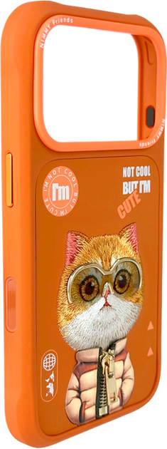 Панель Nimmy Cool&Cute 2.0 Cat для Apple iPhone 17 Pro Orange (6971080316630) - зображення 3