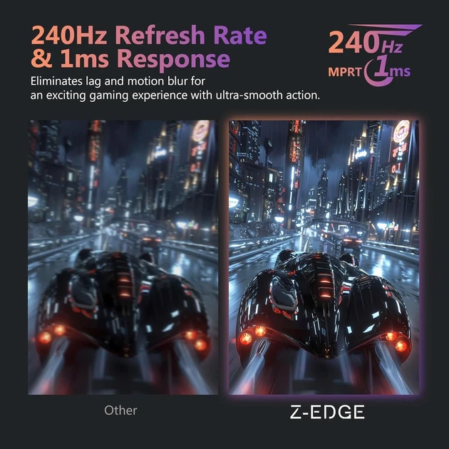 Монитор 27" Z-Edge UG27PJ Full HD IPS 240 Гц Б/В - изображение 2