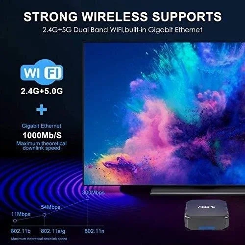 Мини ПК ACEPC AK2 / Intel Celeron J3455 / RAM 8GB / SSD 256GB / 2 x HDMI / LAN / Wi-Fi 802.11ac / Bluetooth 4 / Windows 11 / Серый Б/В - изображение 6