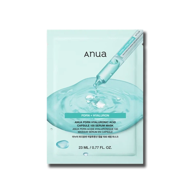 Зволожуюча тканинна маска з PDRN та гіалуроновою кислотою ANUA PDRN Hyaluronic Acid Capsule 100 Serum Mask - Фото 1 Зволожуюча тканинна маска з PDRN та гіалуроновою кислотою ANUA PDRN Hyaluronic Acid Capsule 100 Serum Mask - изображение 1