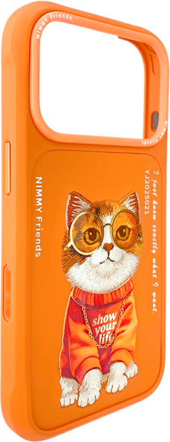Панель Nimmy Glasses Cool Cat для iPhone 17 Pro Orange (6971080316746) - зображення 3