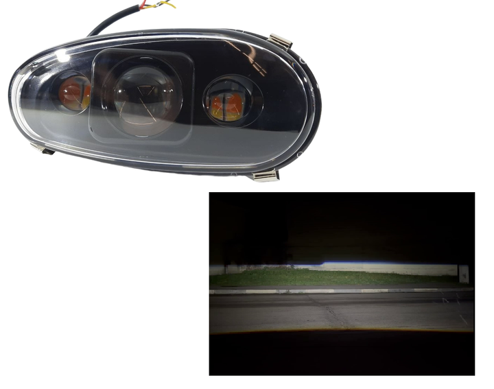 Комплект протитуманних LED фар StarLight Daewoo Lanos/Sens ближнє світло + DRL (металевий корпус) 80W ПТФ FOG - изображение 4