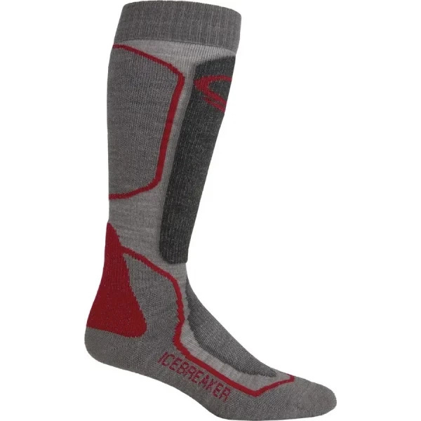 Носки Icebreaker Ski + Medium OTC Men Grey/Red L (1052-IBN 720 F35 L) - Фото 1 Носки Icebreaker Ski + Medium OTC Men Grey/Red L (1052-IBN 720 F35 L) - изображение 1
