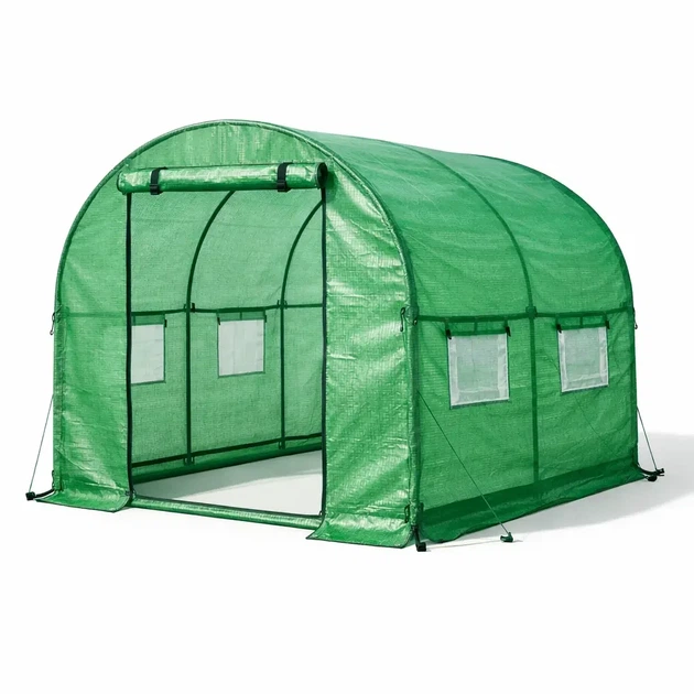 Садовая теплица парник Helper HP 1074 2,5x2x2 м 5 м² для огорода и дачи теплица для овощей рассады цветов парник надежный тепличный домик для выращивания овощей зелени и декоративных растений на участке - изображение 3
