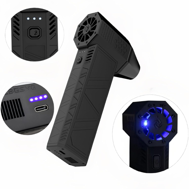 Ручний акумуляторний міні-турбовентилятор Turbo Jet Fan X3 - Фото 5 Ручний акумуляторний міні-турбовентилятор Turbo Jet Fan X3 - зображення 5