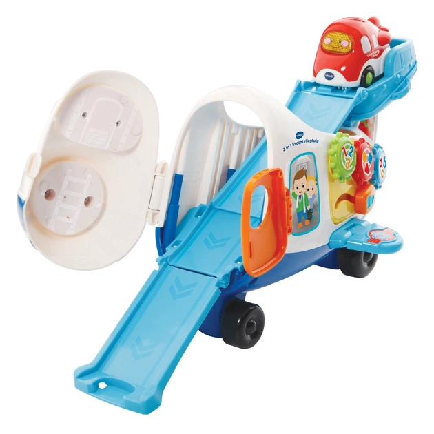 Zestaw do zabawy Vtech Toet Toet Cars Samolot transportowy 2 w 1 3830411 (3417765031236) - obraz 2