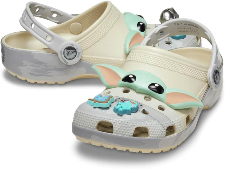 Зоряні Війни Crocs Classic Clog Star Wars Grogu Classic Clog Bone (39-40, бежевий) - Фото 1 Зоряні Війни Crocs Classic Clog Star Wars Grogu Classic Clog Bone (39-40, бежевий) - зображення 1